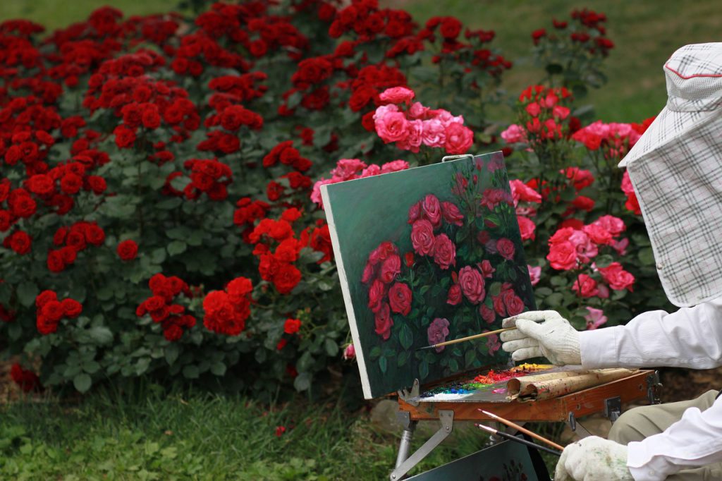 Картина с червени рози