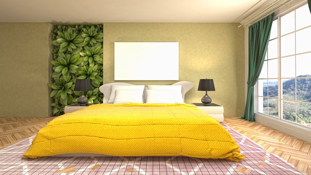 Спалня в жълто